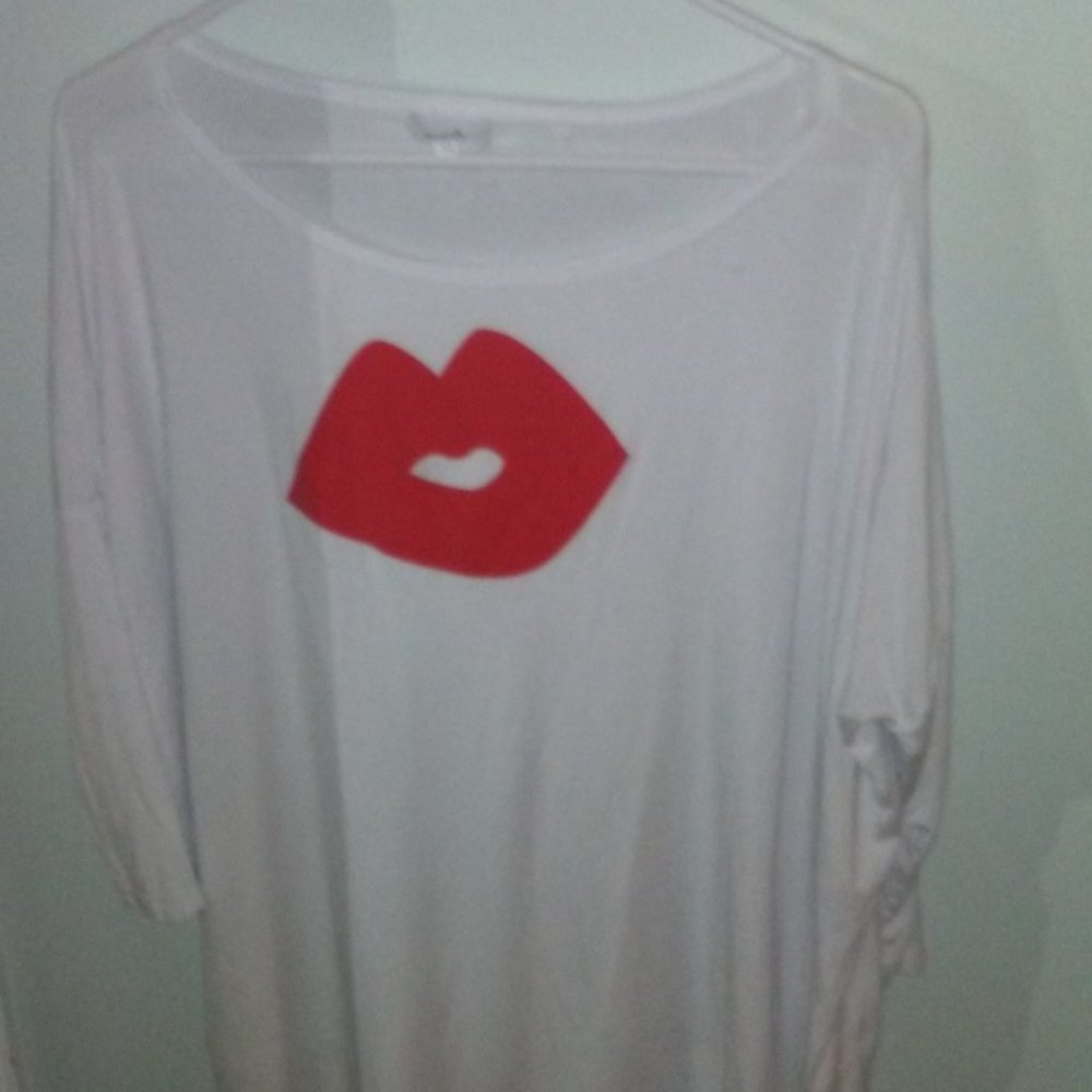 PIKO Lip Print Shirt